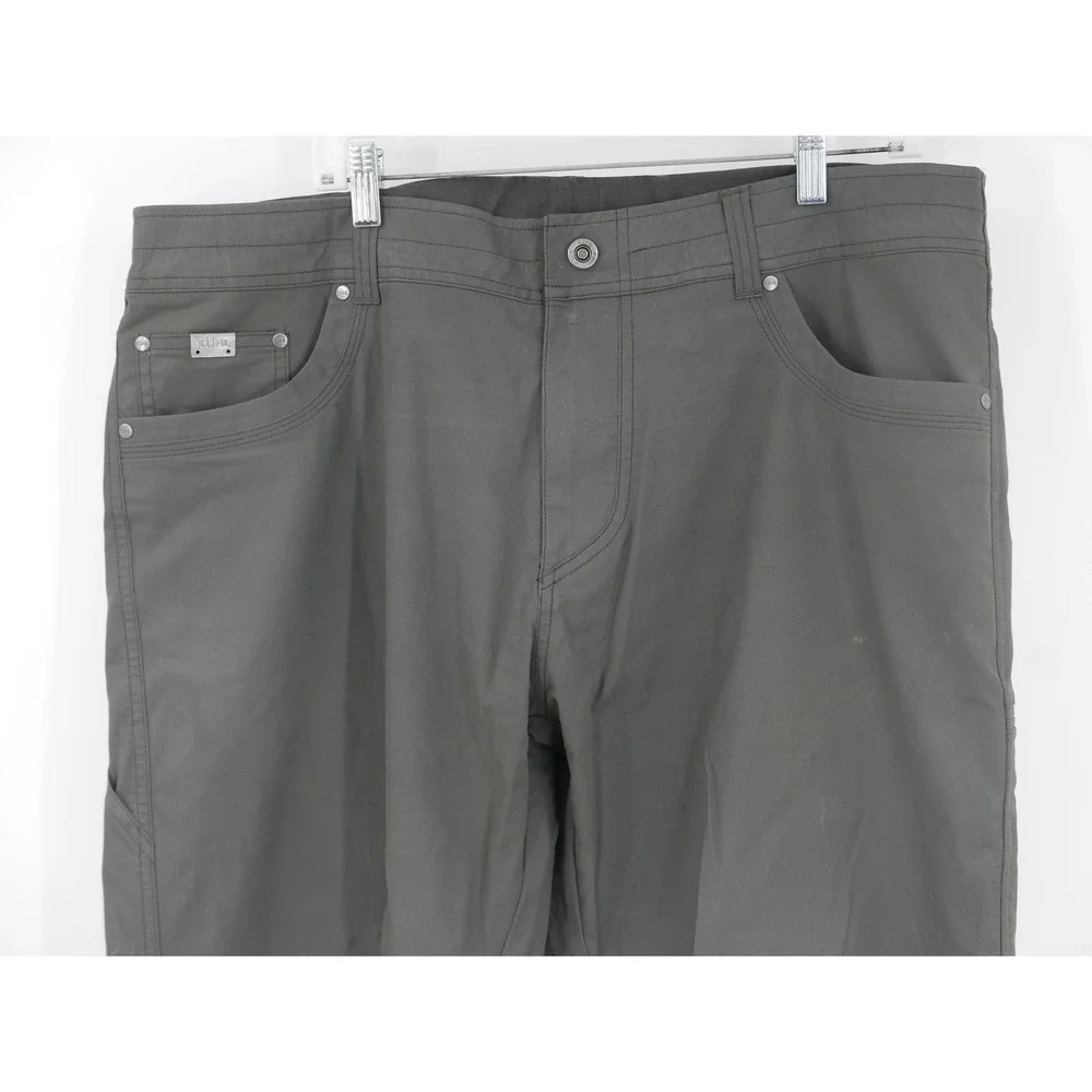 Kuhl Deceptr Pants Gray Lightweight Stretch Chino Hiking Travel Men's 40x32